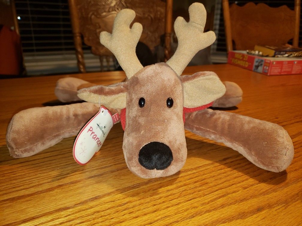 HALLMARK PRANCER STUFFED ANIMAL WITH TAG
