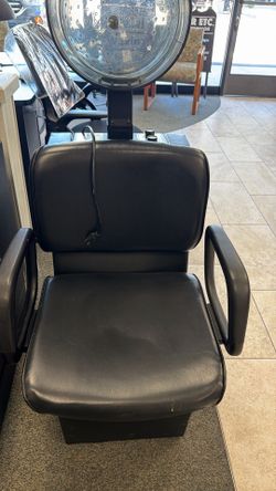 Black waiting chairs
