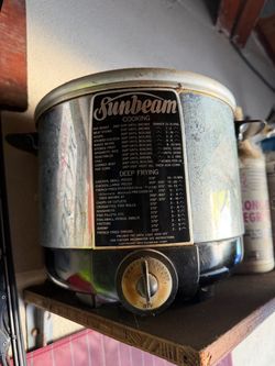 Vintage sunbeam deep fryer / cooker
