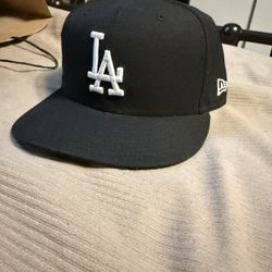 Dodgers New Era 59fifty 7 1/2 Black