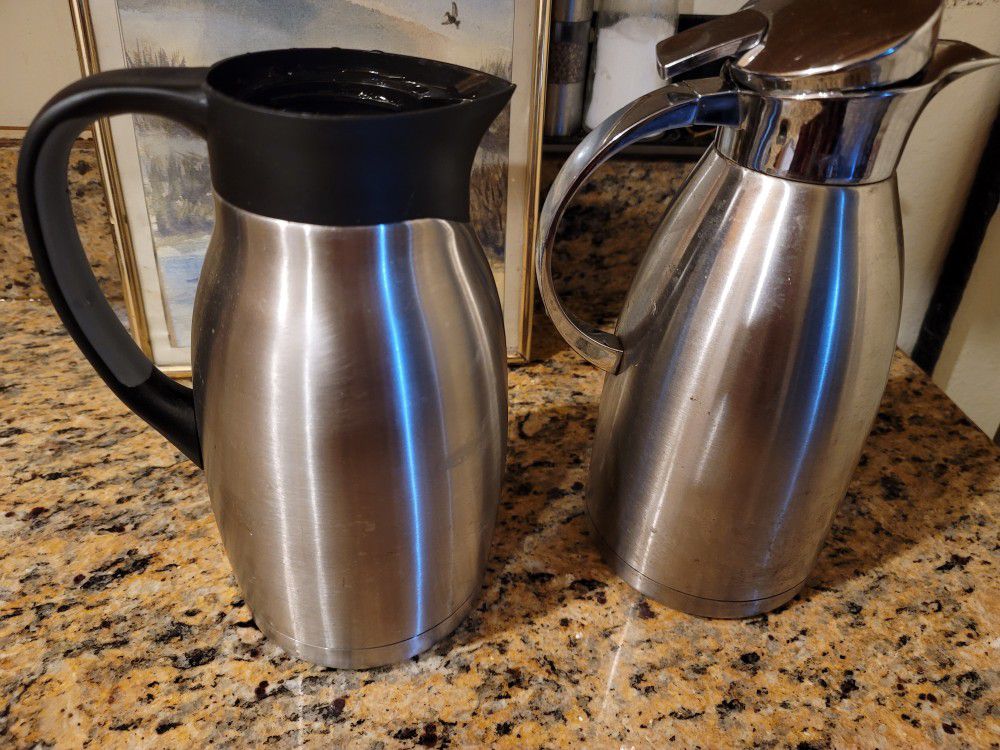 64 oz stainless steel thermal coffee carafe / double walled vacuum/12