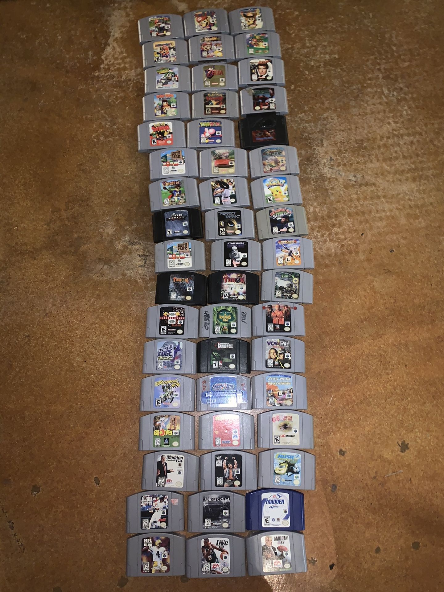 Nintendo 64 Games $5 to $100