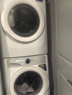 Stackable washer and dryer