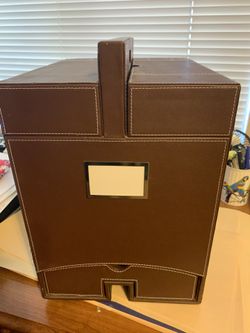 Leather Like  File Box