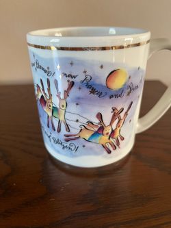 Christmas Reindeer Ceramic Coffee Mug made in Italy 🇮🇹