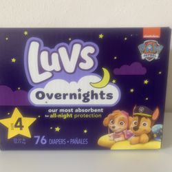 Luvs Overnights Size 4 Diapers 