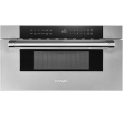 COSMO COS-MWD3012GSS 30 in. Haven Collection, 1.2 cu. ft. Built-in Microwave Drawer, Presets, Touch Controls, Defrosting Rack, Stainless Steel
