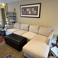 Ivory Sectional Sofa 