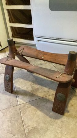 Vintage Egyptian camel  saddle stool