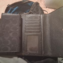 Coach Purse And Wallet Set 