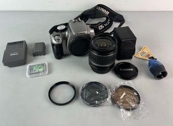 Canon EOS Rebel XT Camera Bundle Lense, Battery & Charger, Bag, 4gb Card