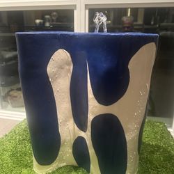 Handcrafted Ceramic Fountain by Local Artist,  Pump Included
