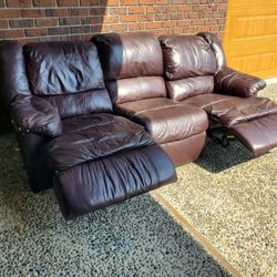 Couch  FREE leather type. Silver Lake area.