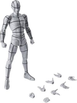 Body-kun Sports Edition SHF Figuarts Action Figure Wire Frame Gray Color Version