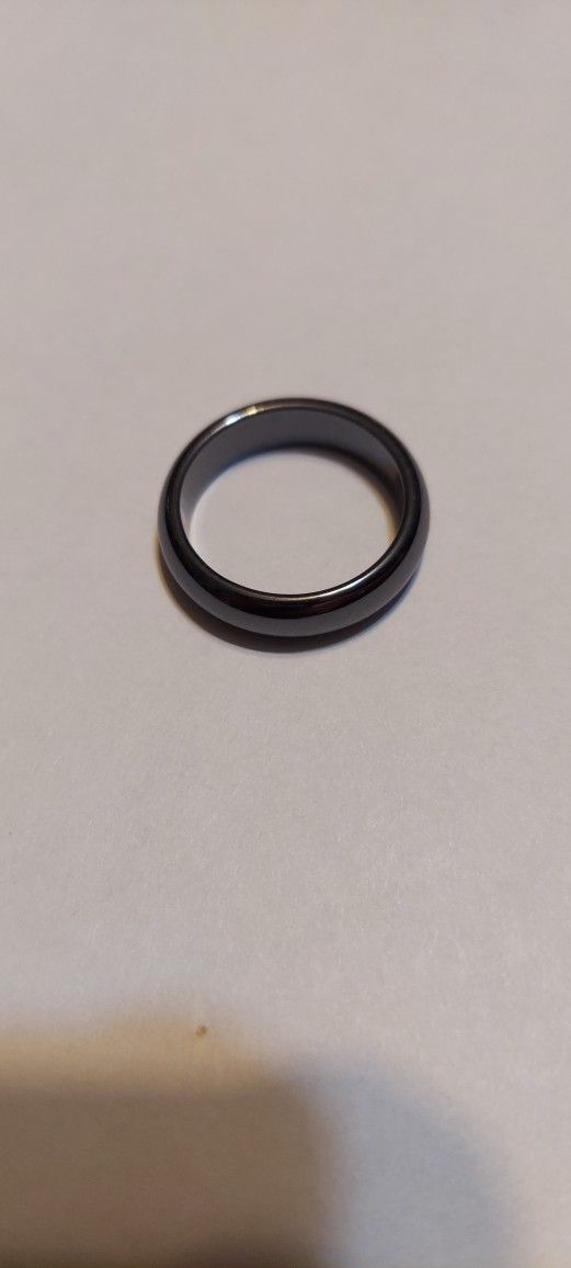 Big Black Metallic Ring