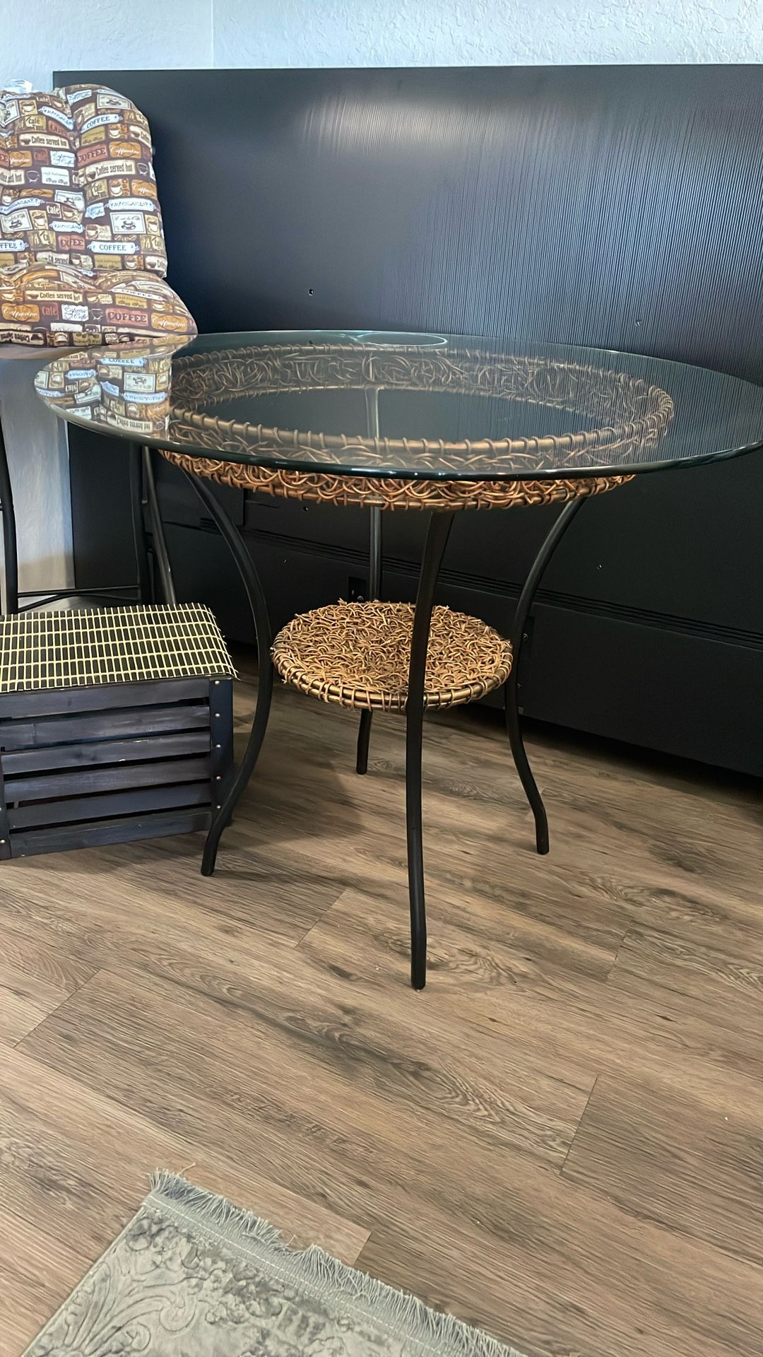 Glass kitchen table