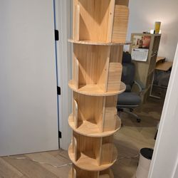 Rotating Bookshelf Tower - $75