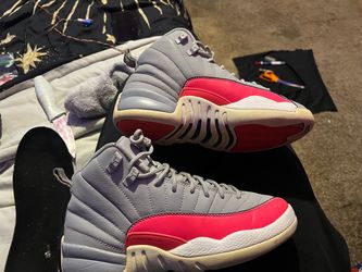 Air Jordan 12 Retro Grey Pink Sneakers