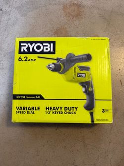 Ryobi 6.2 Amp Corded 5/8 in. Variable Speed Hammer Drill