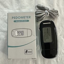 Walking Step Counter with Removable Clip & Strap