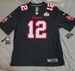 Nike Tampa Bay Buccaneers Tom Brady #12 Super Bowl LV NFL Jersey Black Men’s XL