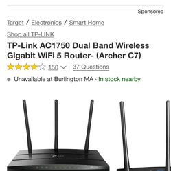 TP LINK ROUTER Dual Band Gigabit Router