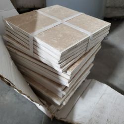 Case of American Olean Glazed Wall Tile Trim 6"x6" Surface Bullnose  S4669c CB76 WHEAT