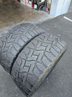 2 Used Tires Lt33x12.50r20 Toyo RT Open Country $120.00