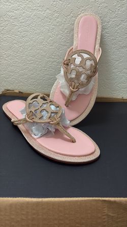 Tory Burch Miller Crystal Thong Sandals