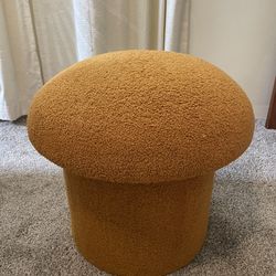 Toadstool Ottoman With Storage - Burnt Gold 
