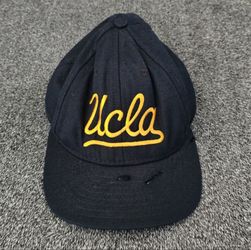 Vintage 80s California Headwear Unisex UCLA Cursive Spell Out Cap   