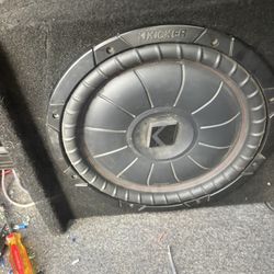 Kicker 12” In Small Kicker Box With 1000 Watt Amp