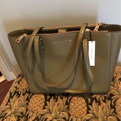 Leather Tote .New W/tag