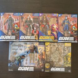 Lot Of 6 GI Joe Classified Figures (Destro, Cobra CMD)