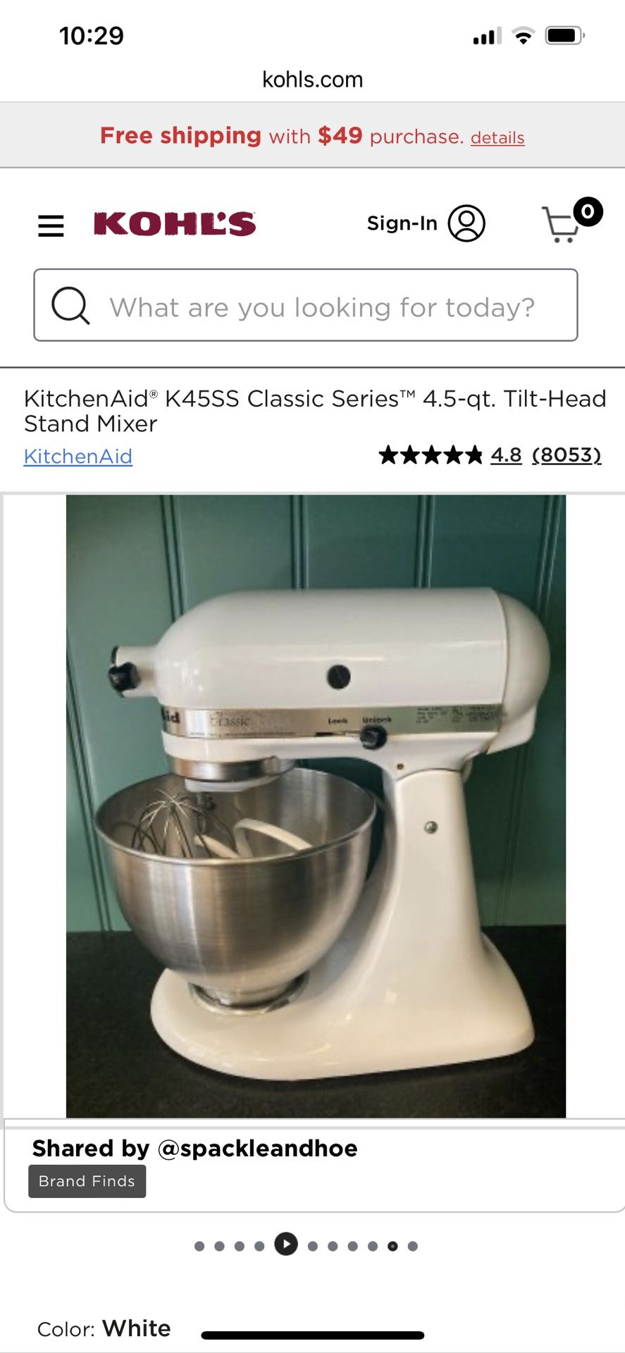 Heavy Duty Kitchen Aid mixer