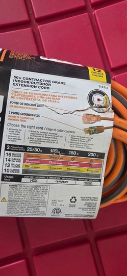 Rigid xtension cord 12/3
