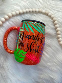 Custom 15 Oz Manifest That Sh*t Glitter Mug 