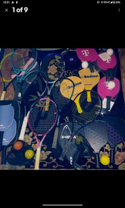 Prince Head Wilson Tennis Racquet Pickle ball Joncay Tommy Bahama Pro Kadima ping pong lots of items make an offer
