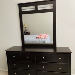 6 Drawer Dresser With Vanity Mirror