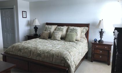 Croscill 9 piece king size reversible comforter set