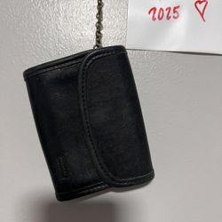 Vintage 90s Coach Leather Multi-Function Key Case Purse Coin Card Wallet Sleek