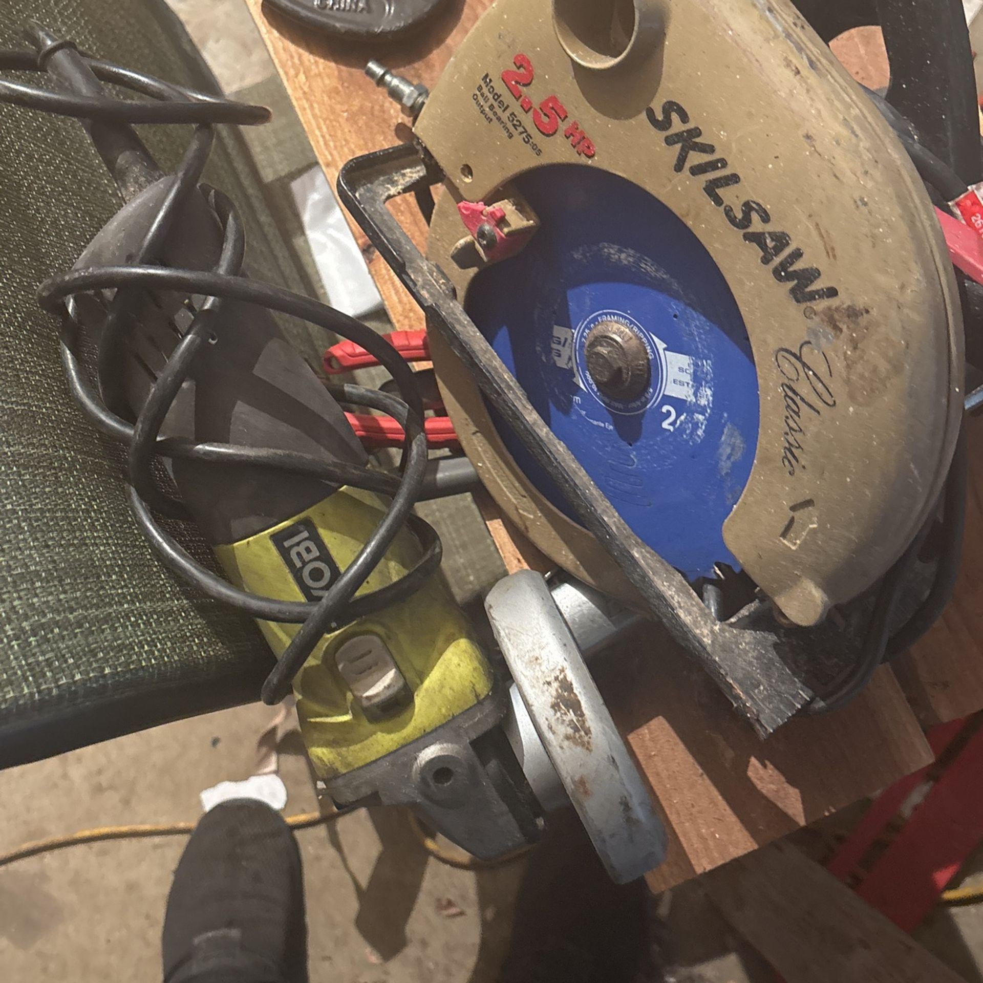 Ryobi Angle Grinder/ Skill Saw