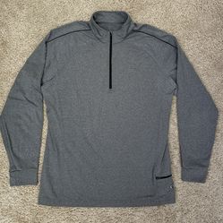 HOT CHILLYS / Compression Fit / Quarter Zip /Track Jacket / Gray / Men’s size M