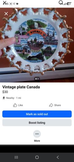 Vintage plate