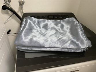 Dusty Blue Satin Table Linens