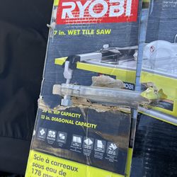 RYOBI 7 in. Blade Corded Tabletop Wet Tile Saw