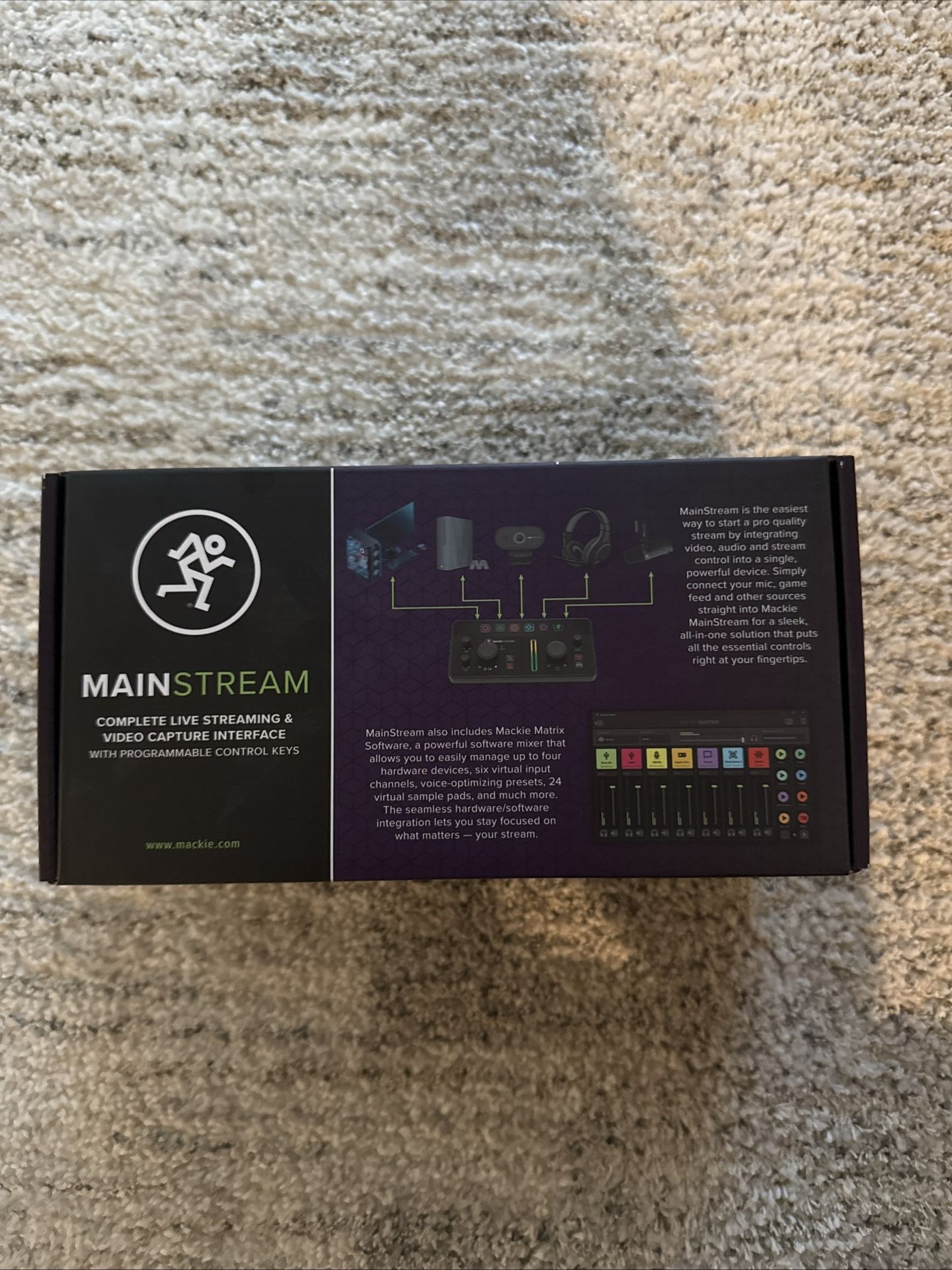 New Mackie MainStream Complete Live Streaming &Video Capture Recording Interface