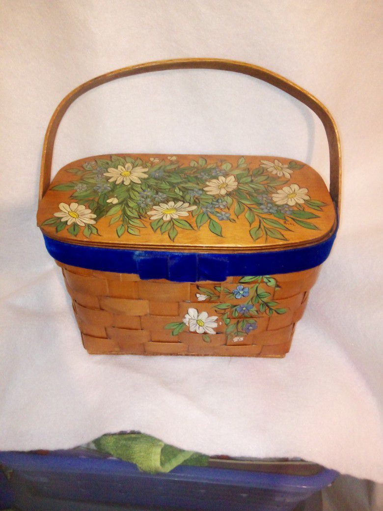 Nice Vintage " Wood basket Purse"