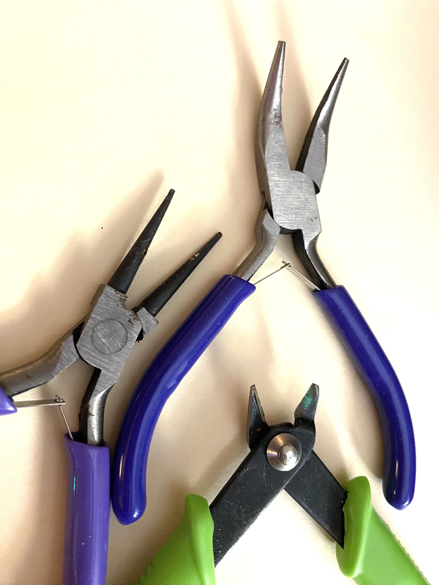 Set Of 3 Pairs Of Pliers For Crafts And More