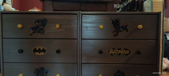 Batman Dresser Bookcase X Rocker Gaming Chair